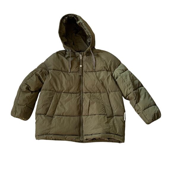 NEW Oof Wear Oversize Hooded Jacket 9063 Verde Oliva Olive Green - Picture 4 of 14